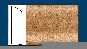 Плинтус пробковый ArtCorkDesing С 106 (Колер 8) 10х60х910 мм в Нижневартовске