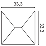 Декоративная панель Orac W106 (33.3x33.3x2.9 см) в Нижневартовске