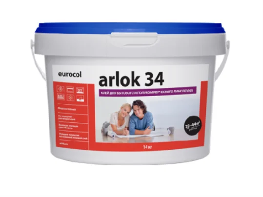 Клей Arlok 34 (4 кг) 320-480 г/м2, для бытового линолеума в Нижневартовске
