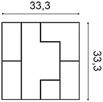 Декоративная панель Orac W103 (33.3x33.3x2.5 см) в Нижневартовске