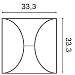 Декоративная панель Orac W107 (33.3x33.3x2.9 см) в Нижневартовске