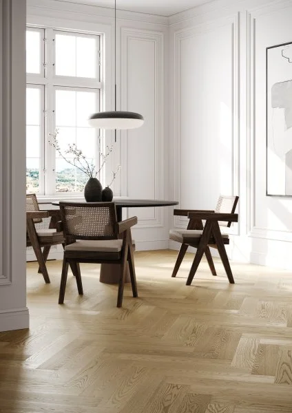 Паркетная доска Quartz Parquet Английская Ёлка Дуб Шампань 33-414 в Нижневартовске