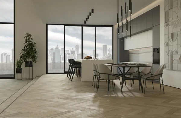 Паркетная доска Quartz Parquet Английская Ёлка Дуб Лимба 33-405 в Нижневартовске