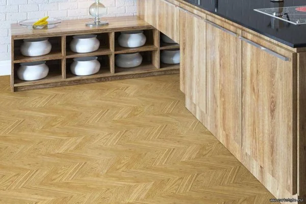 Пробковое покрытие CorkStyle Chevron Gold (1235*305*6 мм) HC в Нижневартовске
