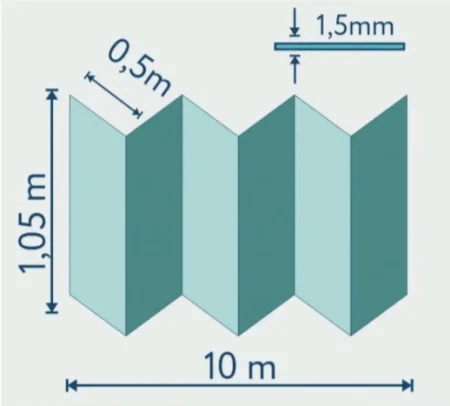 Подложка Солид 1,5мм гармошка для LVT (10.5м2) в Нижневартовске