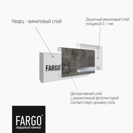 Кварцевый плинтус Fargo 66W963 Дуб Калифорния 80х11х2200 мм в Нижневартовске