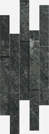 Керамогранит Italon Скайфолл Неро Брик 3D (Патинированная, 28х78) в Нижневартовске