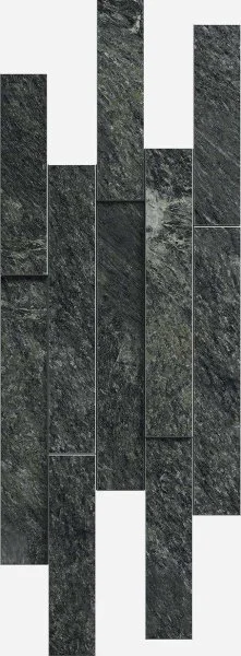 Керамогранит Italon Скайфолл Неро Брик 3D (Патинированная, 28х78) в Нижневартовске