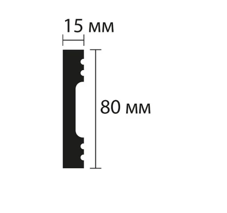 Плинтус NMC Wallstyl FD8 (80х15х2000 мм) в Нижневартовске