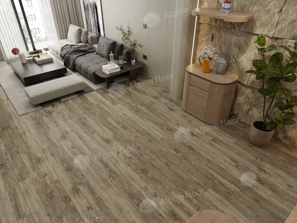 Каменно-полимерная плитка Alpine Floor Grand Sequoia Village Венге Грей ECO 11-807 4мм, 43 класс в Нижневартовске
