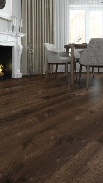 Каменно-полимерная плитка Alpine Floor Real Wood Дуб Мокка ECO 2-2, 6 мм 43 класс в Нижневартовске