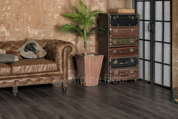 Кварц-виниловая плитка Alpine Floor Premium XL Дуб Торфяной ЕСО 7-11, 8 мм. 43 класс в Нижневартовске