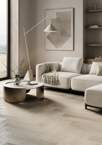 Паркетная доска Quartz Parquet Английская Ёлка Дуб Песочный 33-408 в Нижневартовске