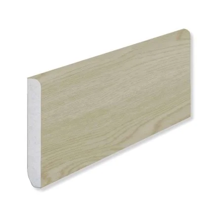 Кварцевый плинтус Fargo 18001-35 Ясень Белый 80х11х2200 мм в Нижневартовске