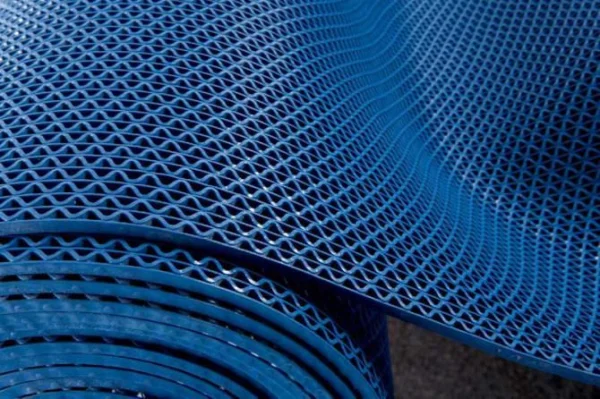 Грязезащитное рулонное покрытие ЗигЗаг Синий 4,5 мм (1,2 м) Китай в Нижневартовске