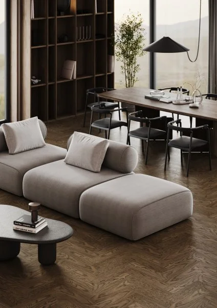 Паркетная доска Quartz Parquet Штучный паркет Дуб Брауни 44-413 в Нижневартовске