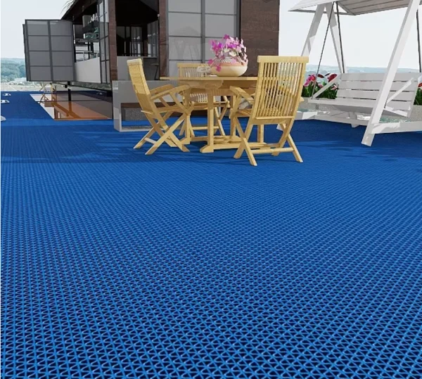 Грязезащитное рулонное покрытие ЗигЗаг Синий 4,5 мм (1,2 м) Китай в Нижневартовске