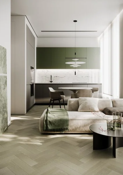 Паркетная доска Quartz Parquet Штучный паркет Дуб Лунный 44-1258-08 в Нижневартовске