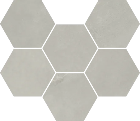 Керамогранит Italon Континуум Сильвер Мозаика Гексагон (Натуральная 25х29) в Нижневартовске