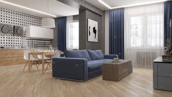 Каменно-полимерная плитка Alpine Floor Sequoia Секвойя Коньячная ECO 6-2, 4мм 43 класс в Нижневартовске