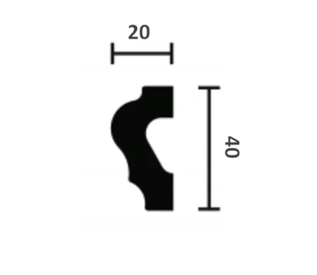 Молдинг NMC Wallstyl WL2 (40х20х2000 мм) в Нижневартовске