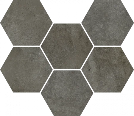Керамогранит Coliseum Экспо Дарк Мозаика Гексагон (Натуральная, 25х29) в Нижневартовске