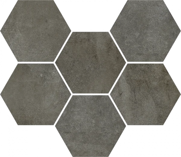 Керамогранит Coliseum Экспо Дарк Мозаика Гексагон (Натуральная, 25х29) в Нижневартовске