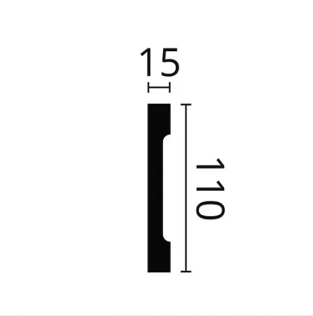 Плинтус NMC Wallstyl FD2S (110х15х2000 мм) в Нижневартовске