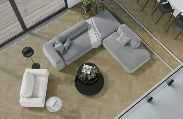 Паркетная доска Quartz Parquet Английская Ёлка Дуб Карельский 33-419 в Нижневартовске