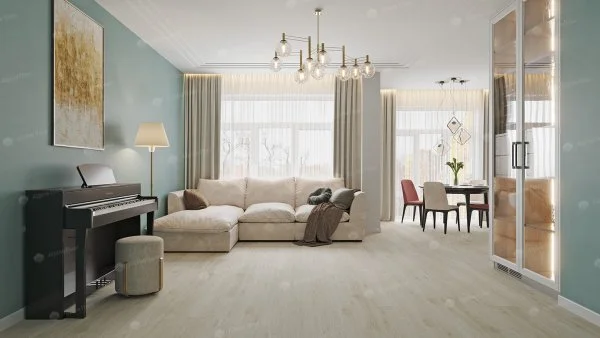 Каменно-полимерная плитка Alpine Floor Solo Plus Модерато ЕСО 14-1101, 4 мм, 43 класс в Нижневартовске