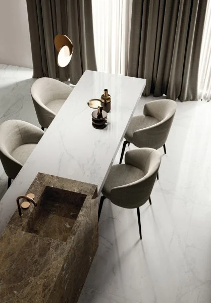 Керамогранит Italon Шарм Делюкс Бьянко Микеланджело 60х120 (Паттинированная и реттифицированная) в Нижневартовске