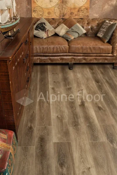 Кварц-виниловая плитка Alpine Floor Premium XL Дуб Коричневый ЕСО 7-9, 8 мм. 43 класс в Нижневартовске
