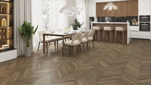 Кварц-виниловая плитка Alpine Floor Chevron Дуб Насыщенный ECO 20-4 (2,5 мм. 43 класс) в Нижневартовске