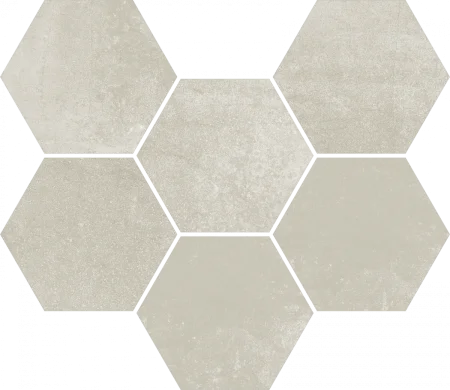 Керамогранит Coliseum Экспо Уайт Мозаика Гексагон (Натуральная, 25х29) в Нижневартовске