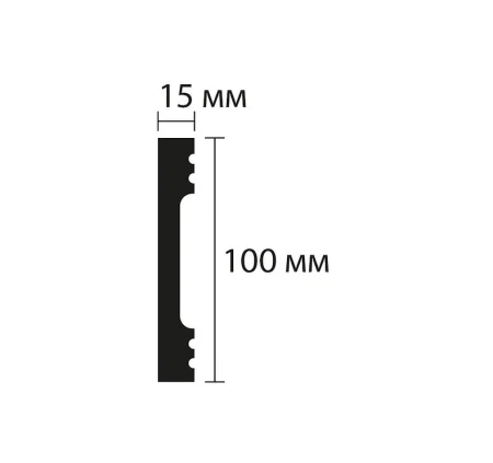 Плинтус NMC Wallstyl FD10 (100х15х2000 мм) в Нижневартовске