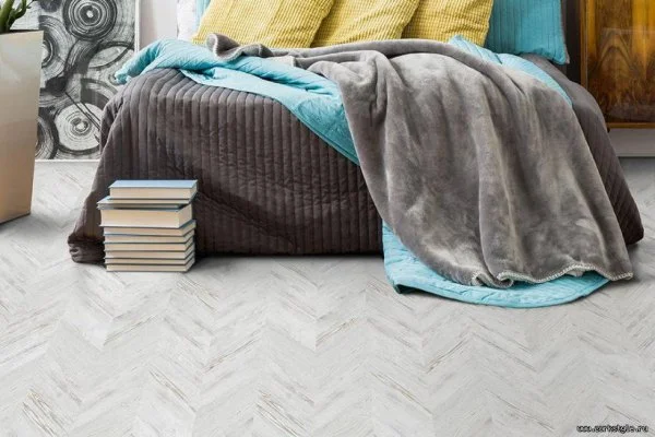 Пробковое покрытие CorkStyle Chevron White в Нижневартовске