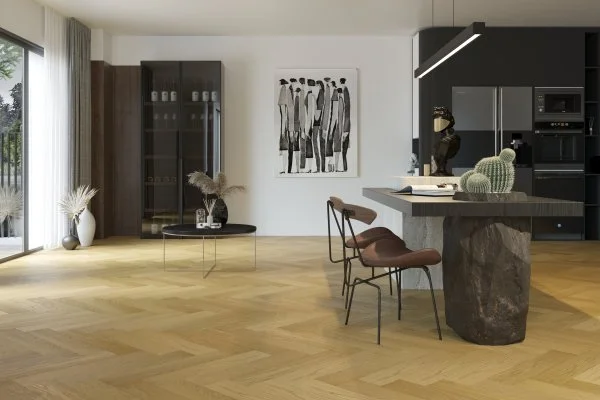 Паркетная доска Quartz Parquet Английская Ёлка Дуб Медовый Раф 33-463 в Нижневартовске