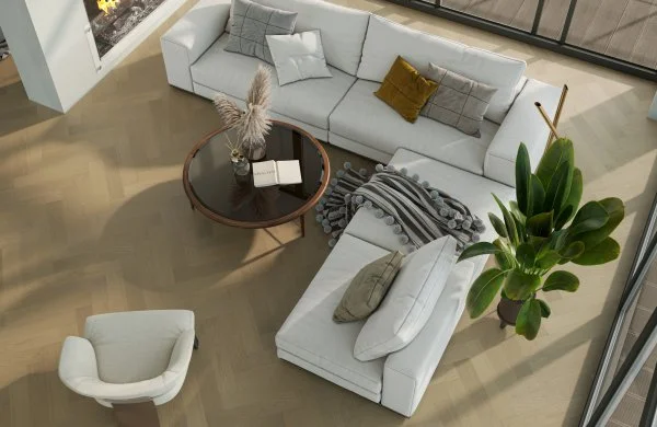 Паркетная доска Quartz Parquet Английская Ёлка Дуб Шампань 33-414 в Нижневартовске