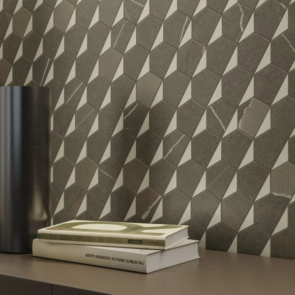 Керамогранит Italon Метрополис Мозаика Гексакон Ворм 25.4x31 (Натуральная) в Нижневартовске